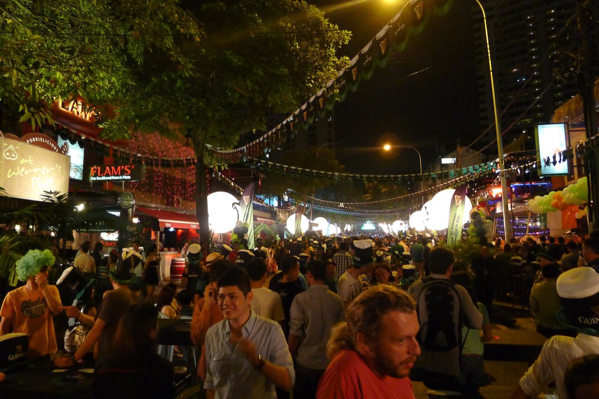 Changkat Bukit Bintang at night, Kuala Lumpur