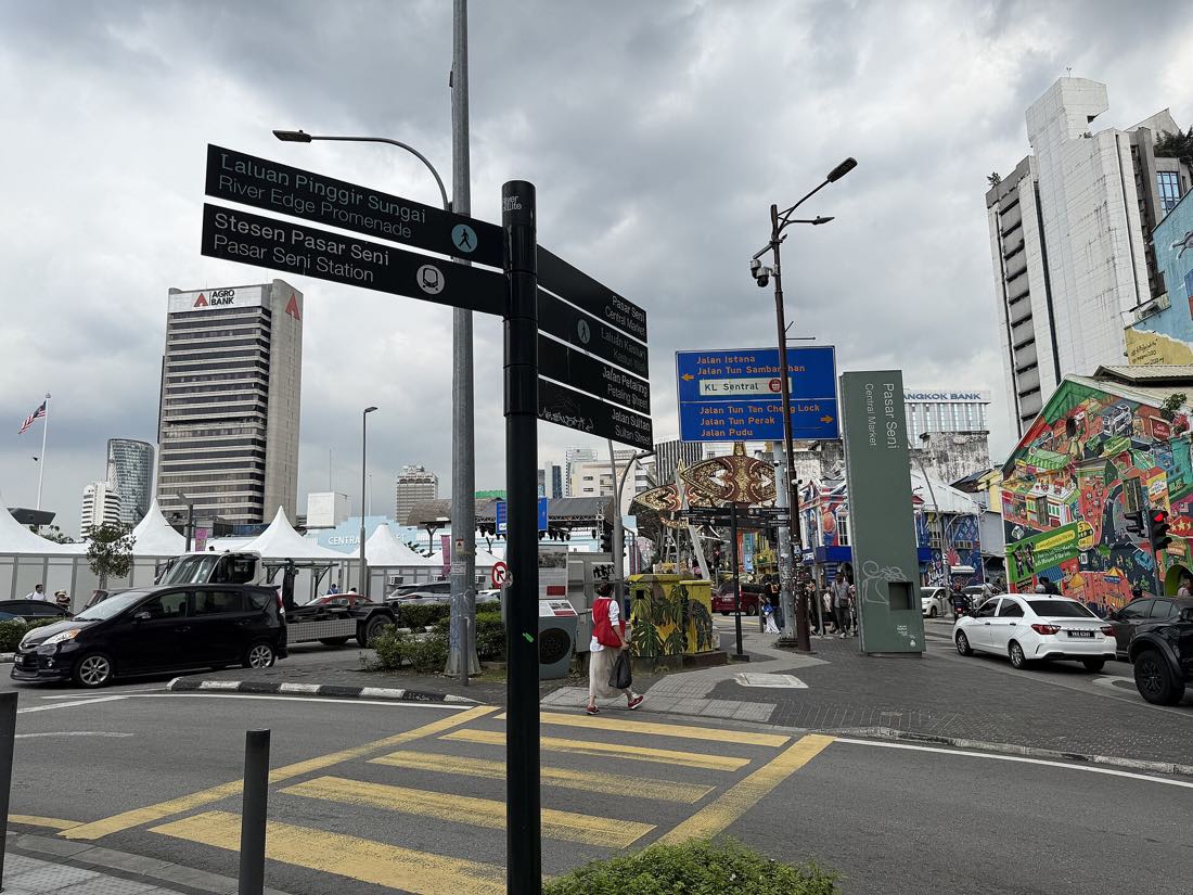 Traffic on a Kuala Lumpur street