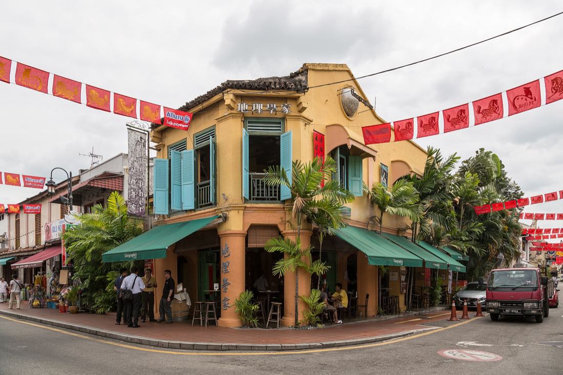 Jonker Street in the old town of Melaka