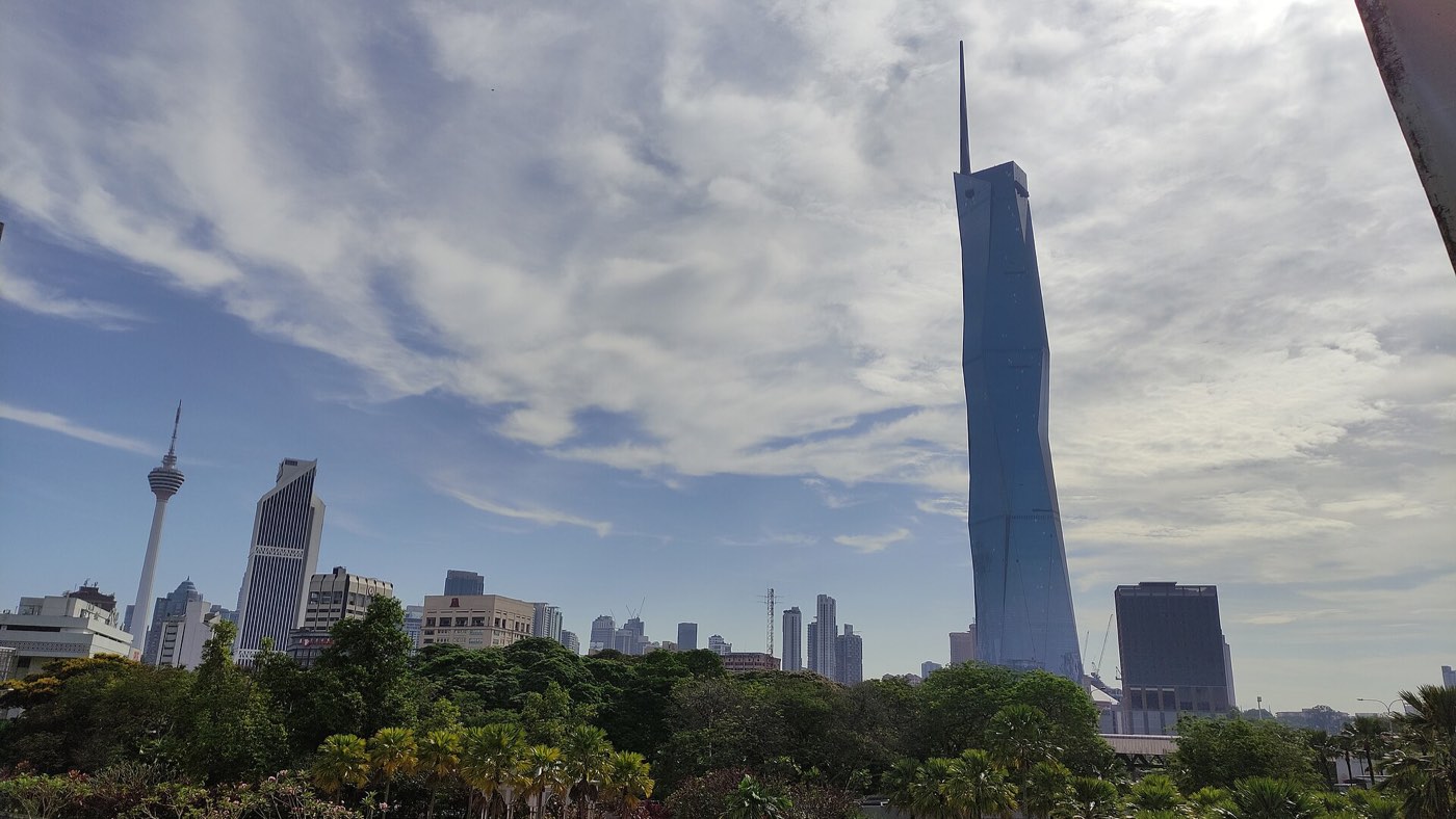 Merdeka 118 rising over central Kuala Lumpur