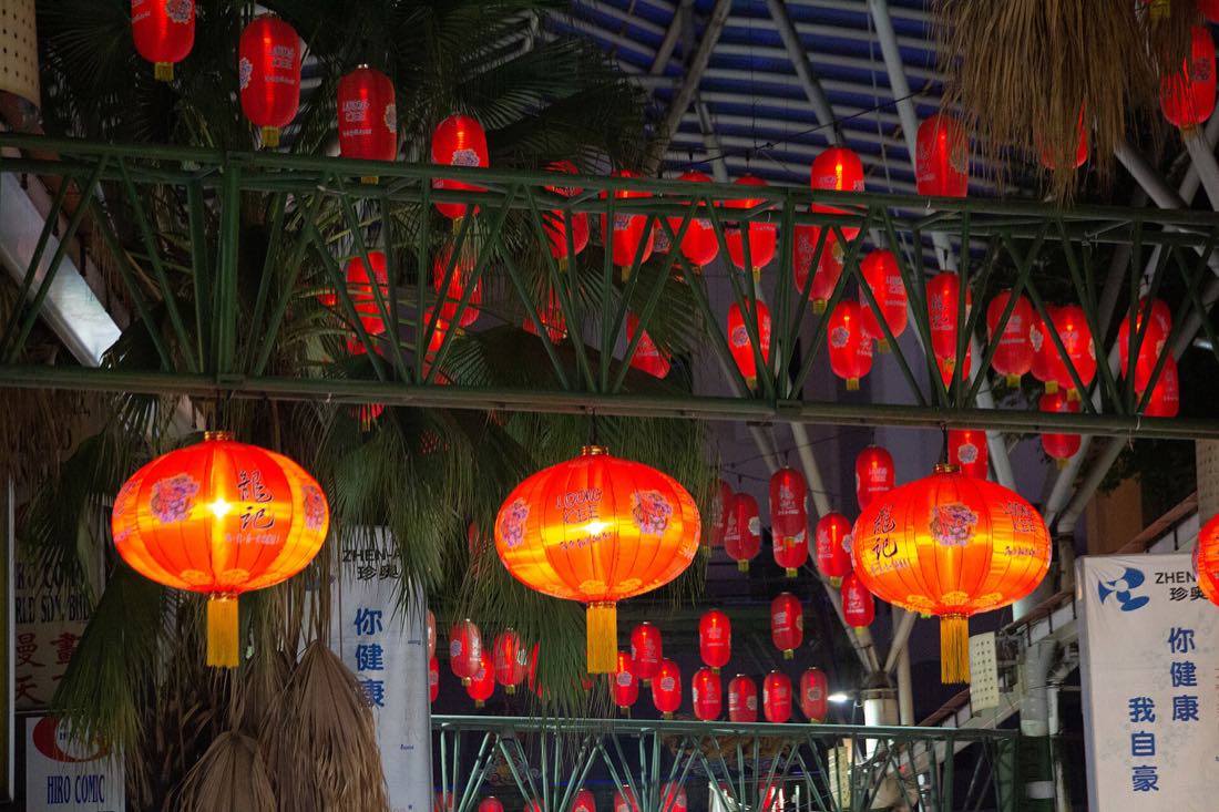 The green roof over Petaling Street in Kuala Lumpur's Chinatown