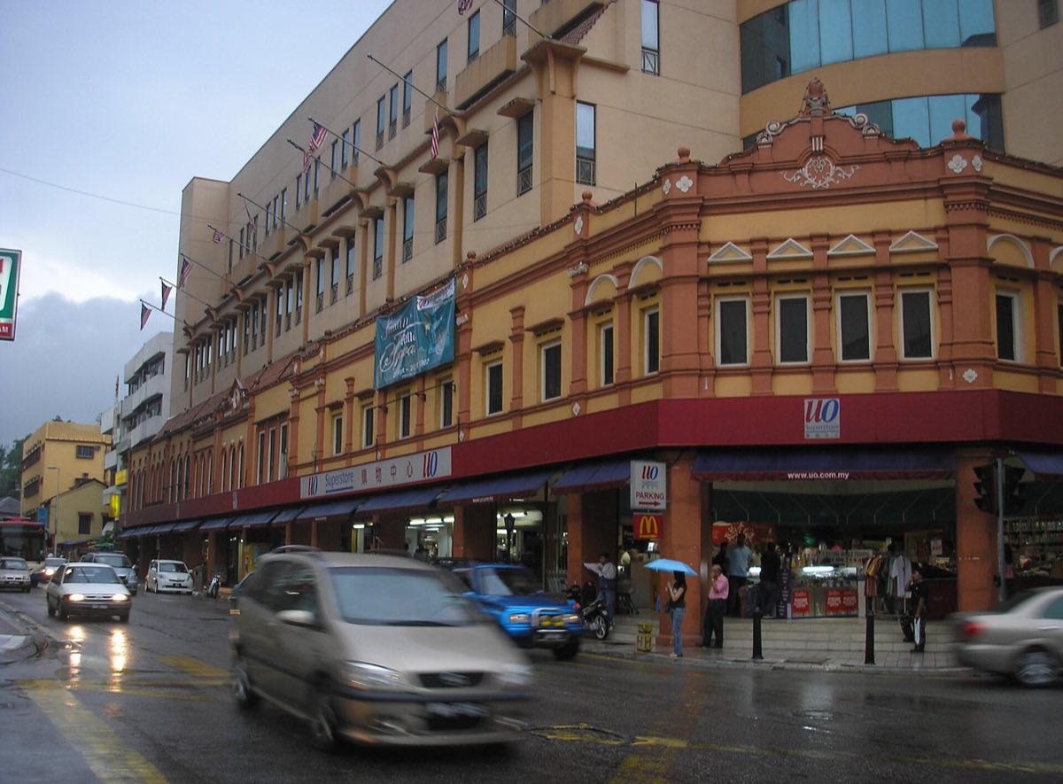 Shophouses on a heritage street in central Kuala Lumpur